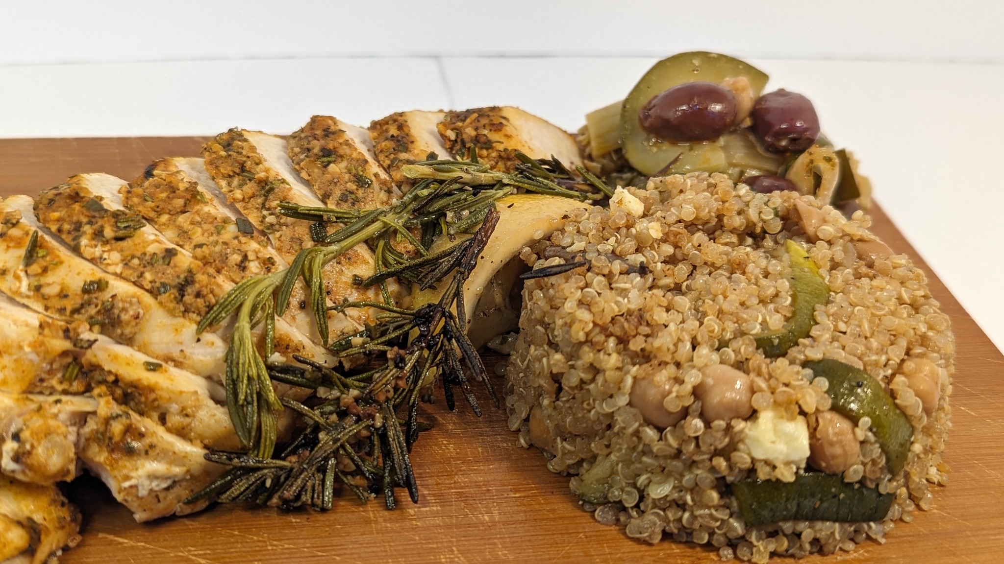 Herb chicken and quinoa
