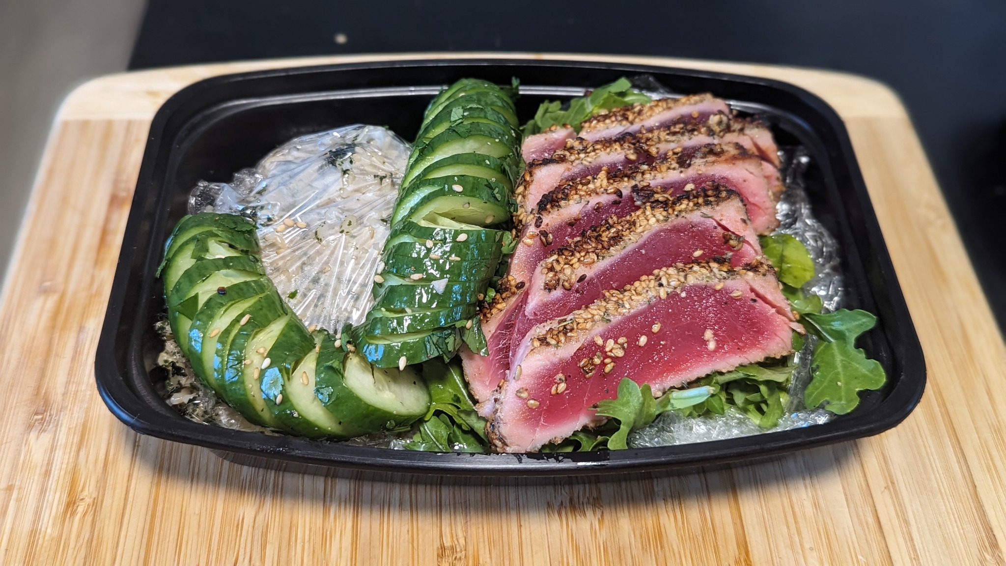 Seared ahi salad meal prep