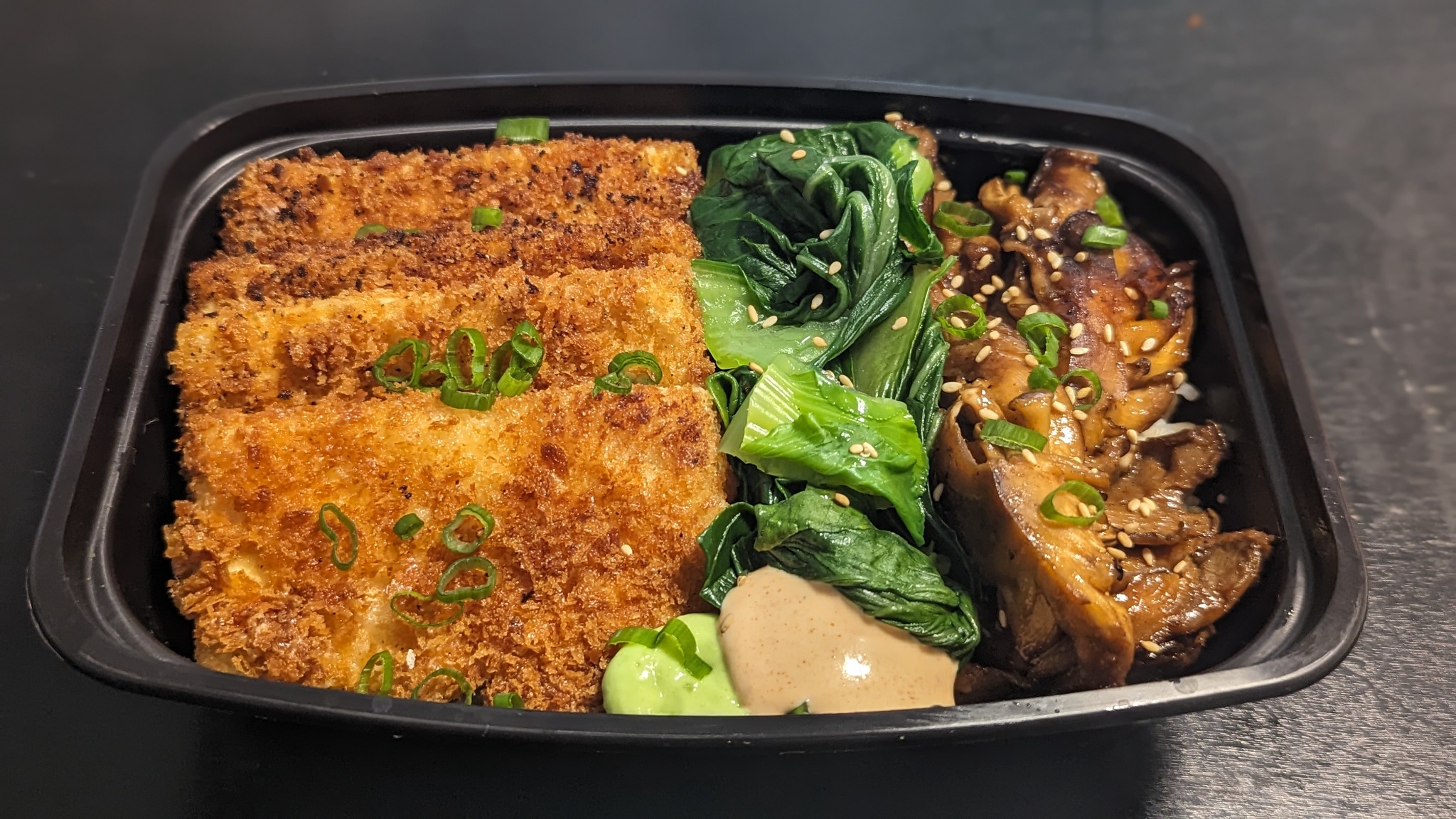 Crispy tofu meal prep
